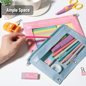 Mr. Pen- Pencil Pouch, 2 Pack, Pencil Pouches, Pencil Pouch for 3 Ring Binder Pencil Pouch, Pencil Cases, Flat Pencil Case for Binder Pouch - Image 27