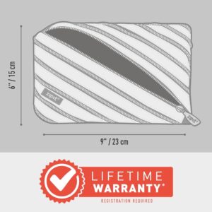 ZIPIT Metallic Large Pencil Case for Girls, Large Capacity Pencil Pouch, Case for Elementary School & Middle School (Silver-Rainbow) - Image 6