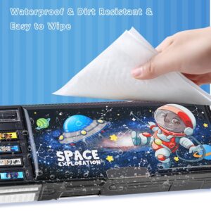Ristpal Pop up Multi Function Pencil Case l(6-12), Cute Cartoon Pencil Box with Sharpener, Schedule, Whiteboard(Purple) - Image 13