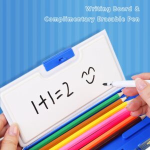 Ristpal Pop up Multi Function Pencil Case l(6-12), Cute Cartoon Pencil Box with Sharpener, Schedule, Whiteboard(Purple) - Image 17