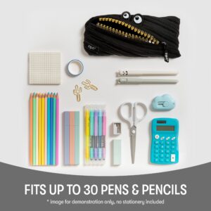 ZIPIT Grillz Pencil Case | Black Pencil Pouch for College and Office - Image 6