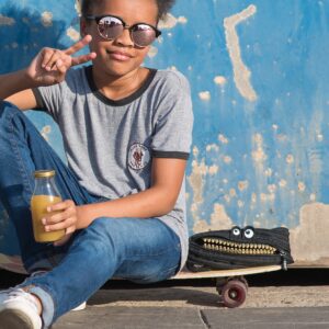 ZIPIT Grillz Pencil Case | Black Pencil Pouch for College and Office - Image 8