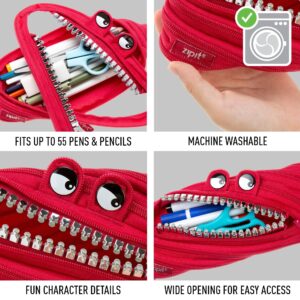 ZIPIT Grillz Pencil Case | Black Pencil Pouch for College and Office - Image 12