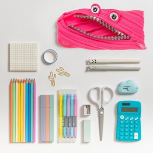 ZIPIT Grillz Pencil Case | Black Pencil Pouch for College and Office - Image 18