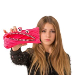 ZIPIT Grillz Pencil Case | Black Pencil Pouch for College and Office - Image 20