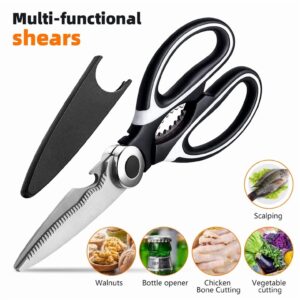 Kitchen Shears Heavy Duty Scissors Meat Fish Chicken Bone Stainless Steel Tool - Image 3
