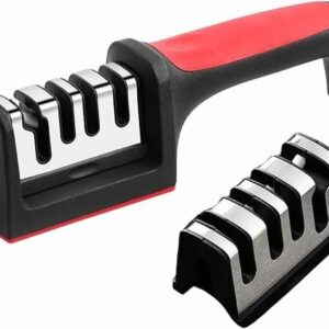 4 In1 Knife Sharpener 4-Stage Knife Sharpener For Ceramic &Steel Knives Scissors