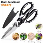 8″ Kitchen Scissors Poultry Shears All Purpose Heavy Duty- Sharp Stainless Steel