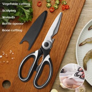 8″ Kitchen Scissors Poultry Shears All Purpose Heavy Duty- Sharp Stainless Steel