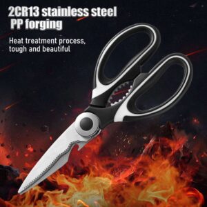 8″ Kitchen Scissors Poultry Shears All Purpose Heavy Duty- Sharp Stainless Steel