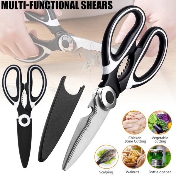 Kitchen Scissors Heavy Duty Stainless Steel Sharp Shears Household Multi Purpose Kitchen Scissors Heavy Duty Stainless Steel Sharp Shears Household Multi Purpose