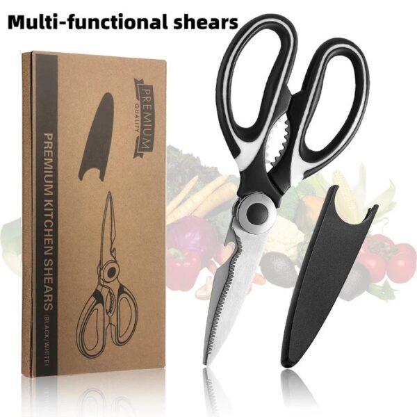 Kitchen Scissors Heavy Duty Stainless Steel Sharp Shears Household Multi Purpose