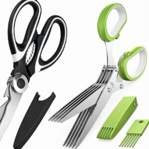 Kitchen Scissors 2 Pack Heavy Duty Kitchen Scissors,Herb Scissors Set