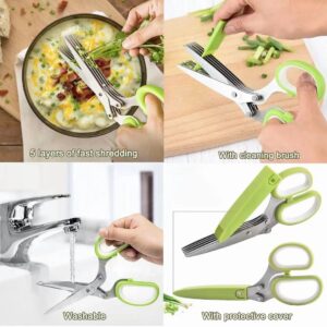 Kitchen Scissors 2 Pack Heavy Duty Kitchen Scissors,Herb Scissors Set