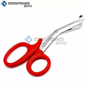 Red Utility Scissors 5.5″ Multi-Purpose Diy Ems Emt Universal Shears