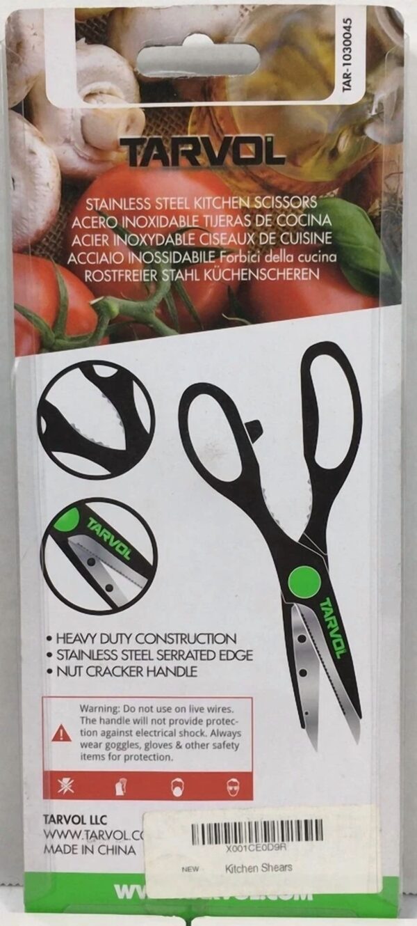 Tarvol Stainless Steel Kitchen Shears Scissors 8”