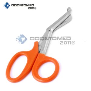 3 Pcs Orange Utility Scissors 5.5" Multi-Purpose Diy Ems Emt Universal Shears - Image 2
