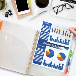 Better Office Products 10 Pocket Poly Presentation Folder With Tabs, 2 Count - Image 4
