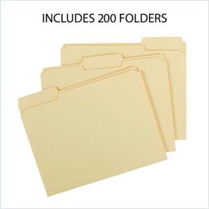Pendaflex® File Folders, Manila, Letter Size, 200 per Carton