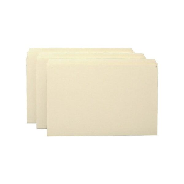 Staples Manila File Folders Legal Single Tab 100/Box 116889