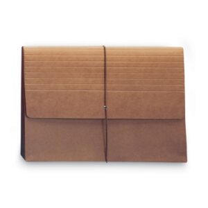 Smead 71111 5.25 in. Expansion 1 Section Expanding Wallet With Elastic Cord – Redrope/Legal Size (10/Box)