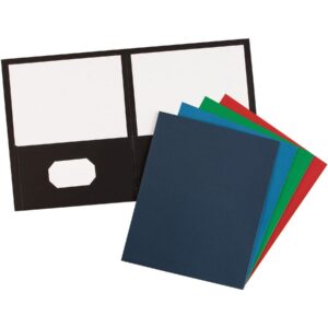 Avery® Letter Pocket Folder - 8 1/2" X 11" - 40 Sheet Capacity - 2 Internal Pocket(s) - Assorted - 125 / Carton - Image 5