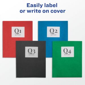 Avery® Letter Pocket Folder - 8 1/2" X 11" - 40 Sheet Capacity - 2 Internal Pocket(s) - Assorted - 125 / Carton - Image 8
