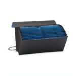 Handy File w/ Pockets for Checks 21 Sections, 1/2-Cut Tab, Blue/Black