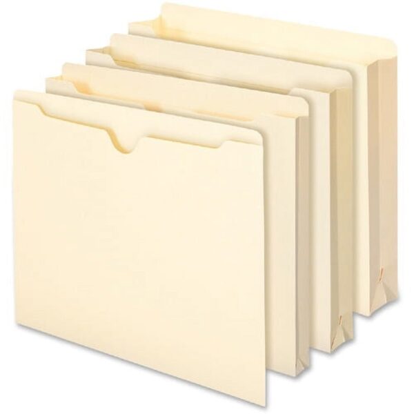 Smead File Jackets Letter – 8 1/2″ x 11″ Sheet Size – Straight Tab Cut – 11 pt. Folder Thickness – Manila – Manila – 1.33 oz – Recycled – 100 / Box