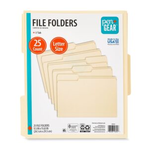 Pen+Gear Manila File Folders, Letter Size, 25 Count - Image 5