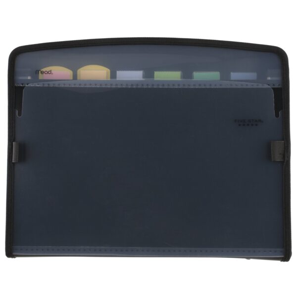 Five Star 7-Pocket Expanding File with Reminder Tabs, 8 1/2″ x 11″, Black