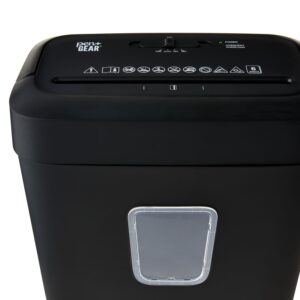 Pen+Gear 6-Sheet Cross-Cut Paper/Credit Card Shredder with 3.7 Gallon Bin, Black, Home & Office Use - Image 4