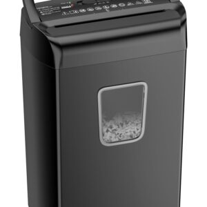 Bonsaii 10-Sheet Cross Cut Paper Shredder with 5.5-Gallon Wastebasket