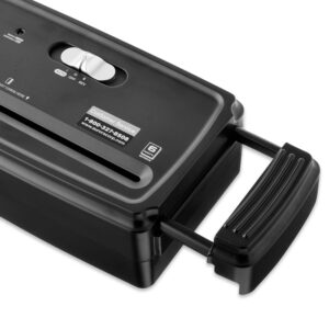 Pen+Gear 6-Sheet Strip Cut Credit Card & Paper Shredder, Black - Image 5
