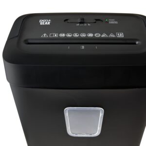 Pen+Gear 12-Sheet Cross-Cut Paper/Credit Card Shredder with 5.5 Gallon Bin, Black, Home & Office Use - Image 4