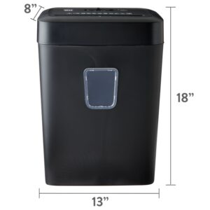 Pen+Gear 12-Sheet Cross-Cut Paper/Credit Card Shredder with 5.5 Gallon Bin, Black, Home & Office Use - Image 6