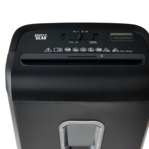 Pen+Gear 6-Sheet Micro-cut Paper/Credit Card Shredder with 3.4 Gallon Bin, Black,Home and Office use - Image 4