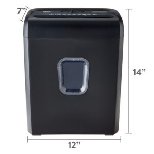 Pen+Gear 6-Sheet Micro-cut Paper/Credit Card Shredder with 3.4 Gallon Bin, Black,Home and Office use - Image 6