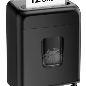 Bonsaii 12-Sheet Cross Cut Paper Shredder with 4-Gallon Pullout Bin