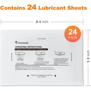 Bonsaii Paper Shredder Sharpening & Lubricant Sheets,24-Pack (8.7 x 7.9 inch/Piece) - Image 5