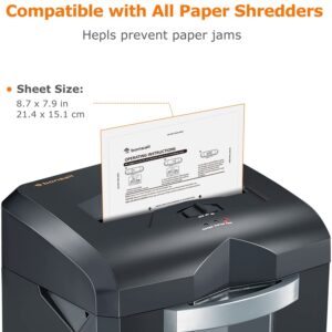 Bonsaii Paper Shredder Sharpening & Lubricant Sheets,24-Pack (8.7 x 7.9 inch/Piece) - Image 7