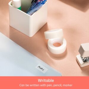 Invisible Tapes, Deli 12-Rolls Invisible Tape 3/4 x 1000 Inches, Numerous Applications Stationery Transparent Tape for Office Home School