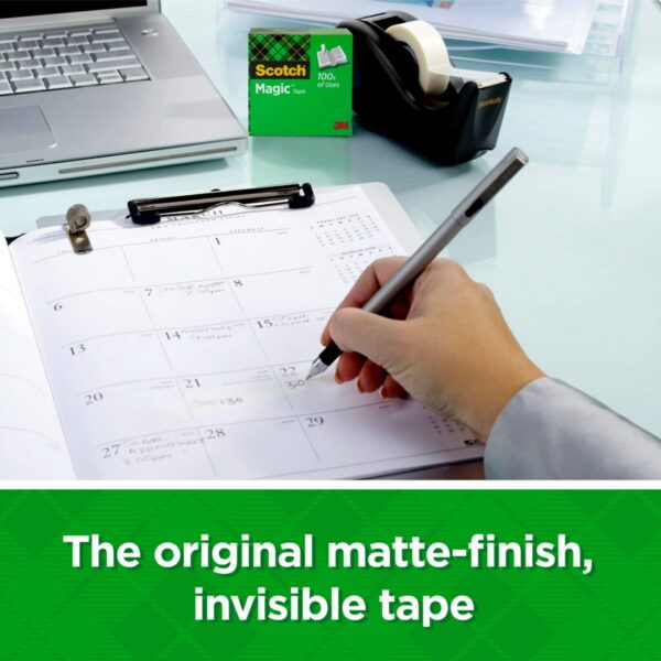 Scotch Magic Invisible Tape, 3/4″ x 1000″, Clear, Pack of 4 rolls