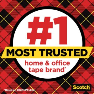 Scotch Transparent Tape Dispenser Tape, Clear, 3/4 in x 300 in, 3 Dispensers