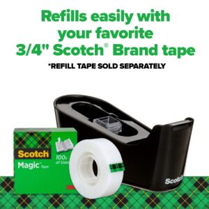 Scotch Desktop Tape Dispenser, Black, Holds 1" Core Tape, 1 Dispenser - Image 7