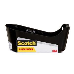 Scotch Desktop Tape Dispenser, Black, Holds 1" Core Tape, 1 Dispenser - Image 11