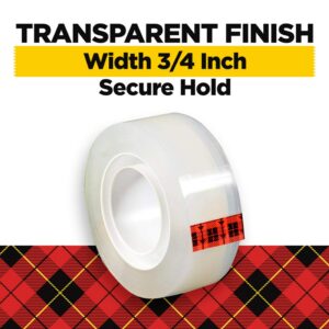 Scotch Transparent Tape, 3/4 in. x 1000 in., 4 Rolls - Image 2