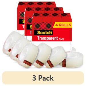Scotch Transparent Tape, 3/4 in. x 1000 in., 4 Rolls - Image 11