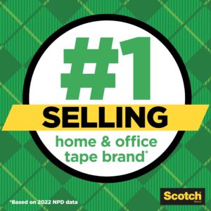 Scotch Magic Tape Dispenser, Clear, Matte, 3/4 in x 600 in, 2 Dispensers - Image 3