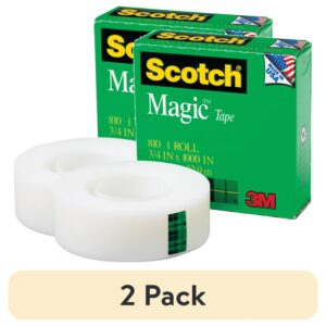 Scotch, MMM8101K, 3/4″W Magic Tape, 1 / Roll, Matte Clear